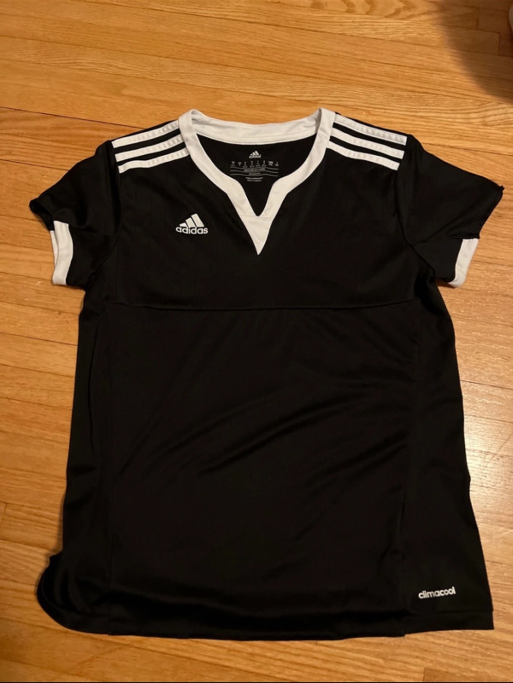 Adidas Black & White Climacool Soccer Jersey